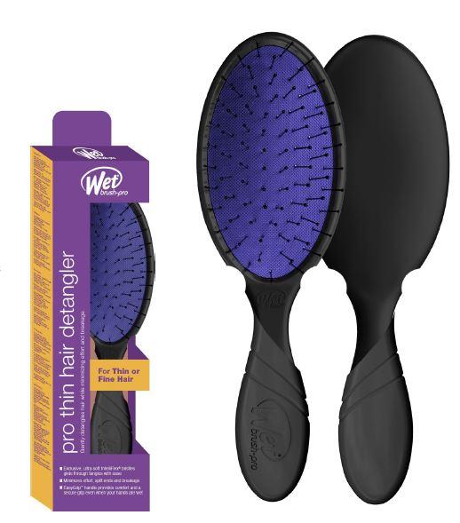 Wet Brush Pro Thin Hair Detangler Black