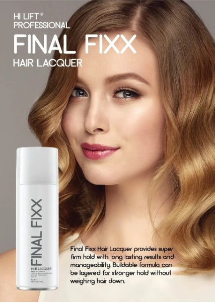 Hi Lift Final Fixx Hair Lacquer Brush Out Hairspray 400GM Hi Lift