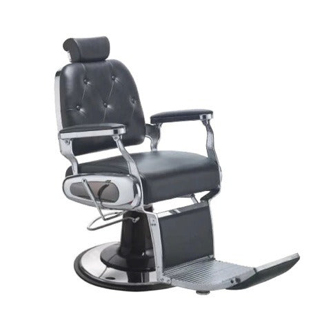 Fat Tony Upgrade Barber Chair Hydraulic Black And Chrome Modern Style