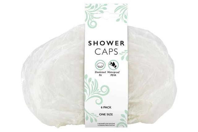 UBL Shower Caps Transparent One Size Fits All Four Pack