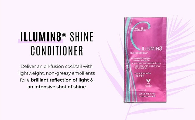 Malibu C Illumin8 Shine Conditioner Creates Radiant Shine 12ML