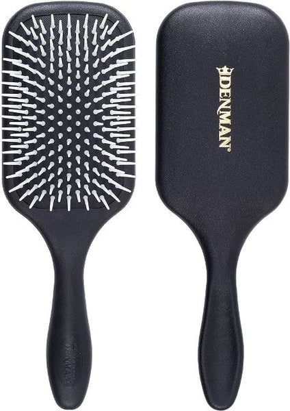 Denman D38 The Power Paddle Black With White Bristles