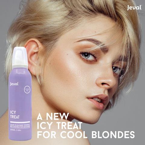 Jeval Infusions Icy Treat Leave In Blonde Toning Reconstructor Mousse 200ML