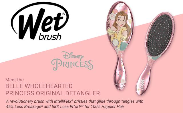 Wet Brush Belle Wholehearted Disney Princess Light Pink Wet Brush