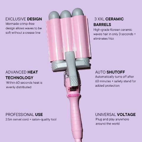Mermade Tong Pink Large 32MM