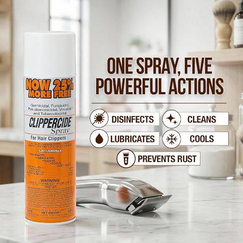 Clippercide Spray For Hair Clippers And Trimmers 425GM