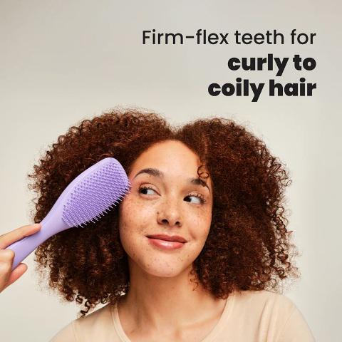 Tangle Teezer Purple Passion Curly Coil Professional Detangling Hair Brush With Handle
