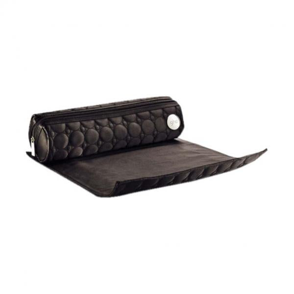 Ghd Rollmat Black Quilted With Zipper And Pouch For Iron Ghd