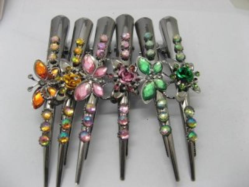 Finishing Touch Concord Clip Large Metal Floral Pastel Metallic Designs Assorted Colors Finishing Touch Wangaratta