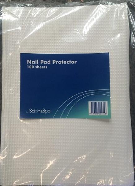 Salon And Spa Nail Pad Protector 30CM x 50CM Pack 100 White Salon And Spa