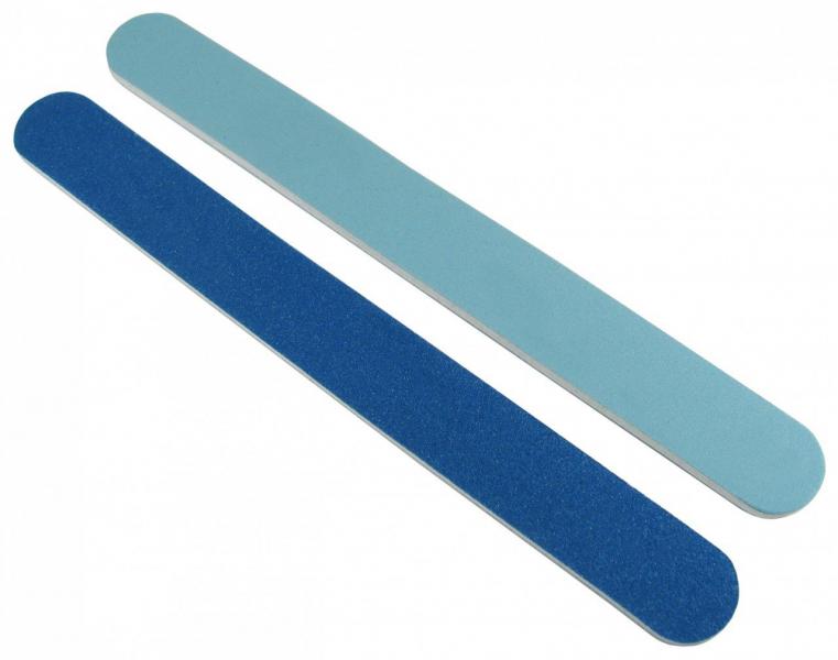 Nail File Light Dark Blue Sides 120/240 With White Centre Beauty World