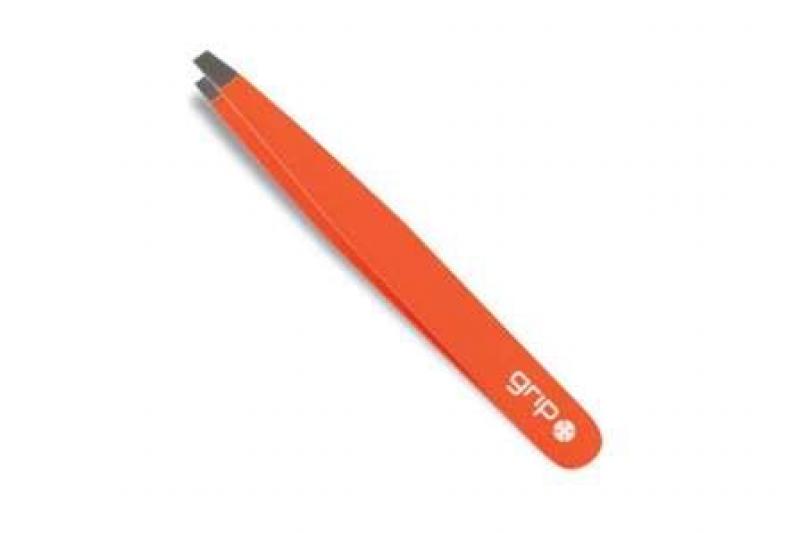 Grip Tweezers Targeted Precision Straight Bright Orange Grip