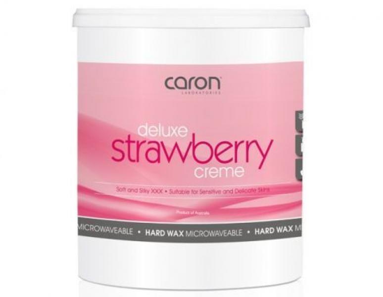 Caron Deluxe Strawberry Creme XXX HARD Wax Microwaveable 800 Gram Caron