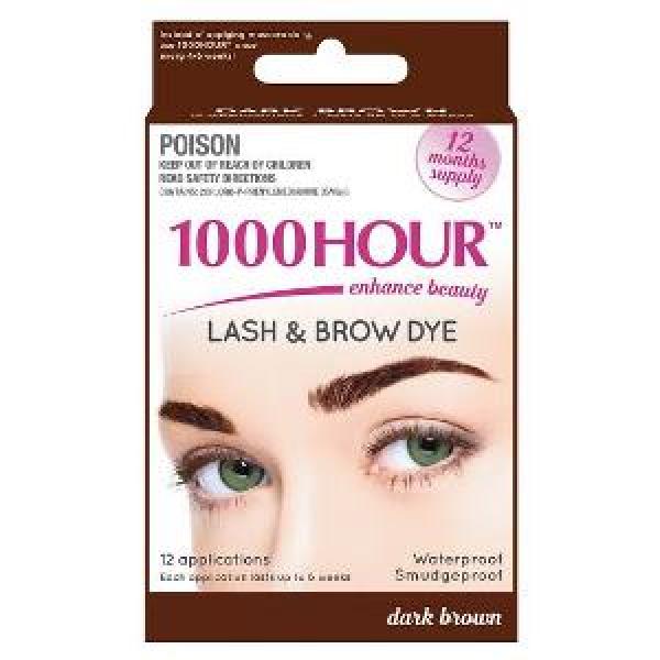 One Thousand 1000 Hour Dark Brown Eyelash And Brow Dye Kit 1000 Hour