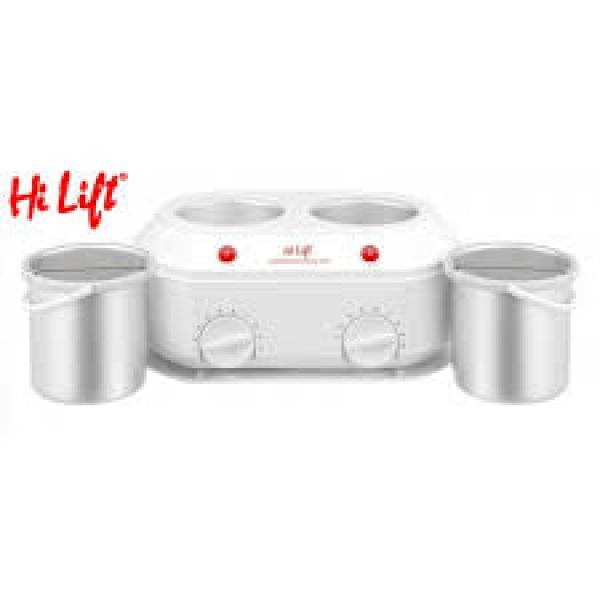 Hilift Double Wax Pot 1LT & 1LT With Independent Power & Light Indicators Hi Lift