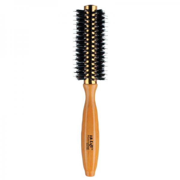 Hilift Round Porcupine 10 Row Ceramic Brush With Wooden Handle Hi Lift