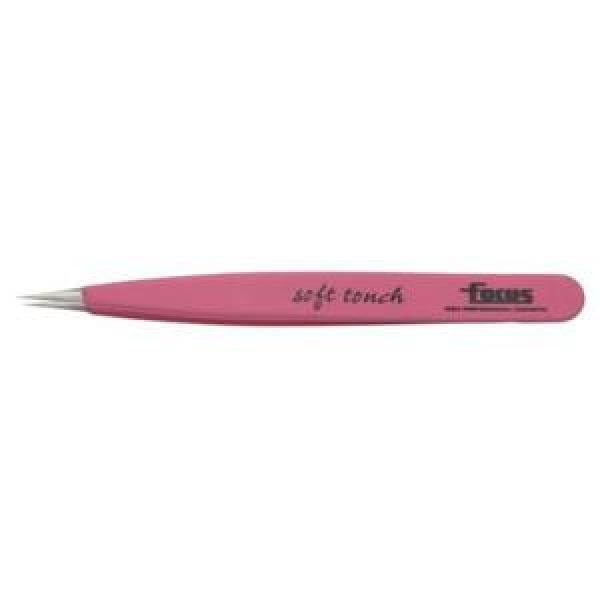 Focus Tweezer Pointy Pink Soft Touch Focus