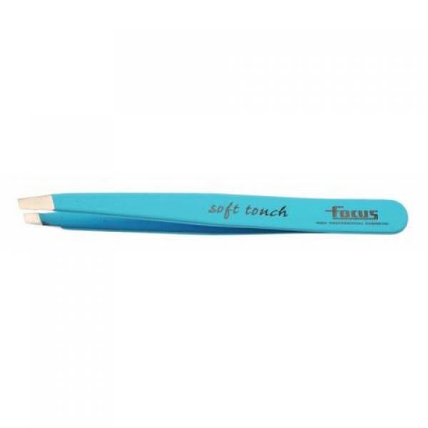 Focus Tweezer Slant Light Blue Soft Touch Focus