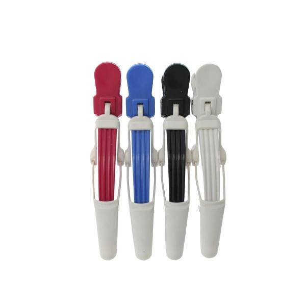 Alligator Clips Large Strong Assorted Colors Pack Of Four Westons