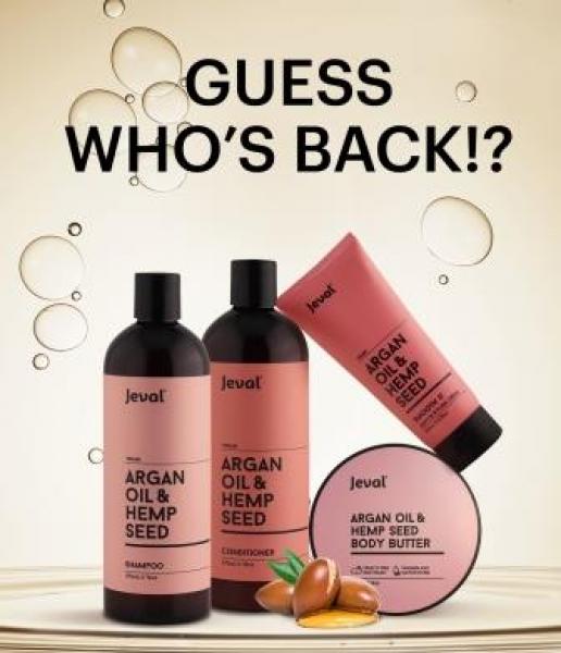 Jeval Argan And Hemp Conditioner 473ML Jeval