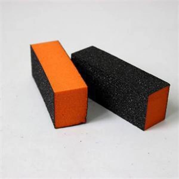 Indiana Nails Buffer Sanding Block Black With Orange Centre 100/180/180 Beauty World