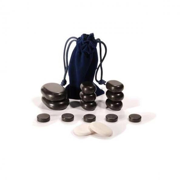 Hot Rocks Set 16 Piece Stones Assorted Sizes In Carry Bag Finishing Touch Wangaratta