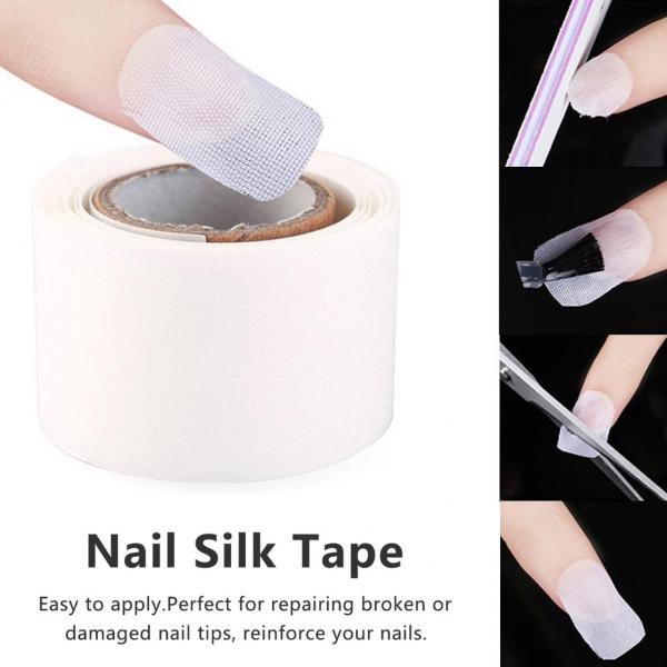 Silk Tape For Repairing Nails 28MM x 0.9MTR. Finishing Touch Body Hair And Beauty Supplies