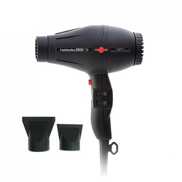 Twin Turbo Dryer 3900 Black Light 2150 Watts Ionic Twin Turbo