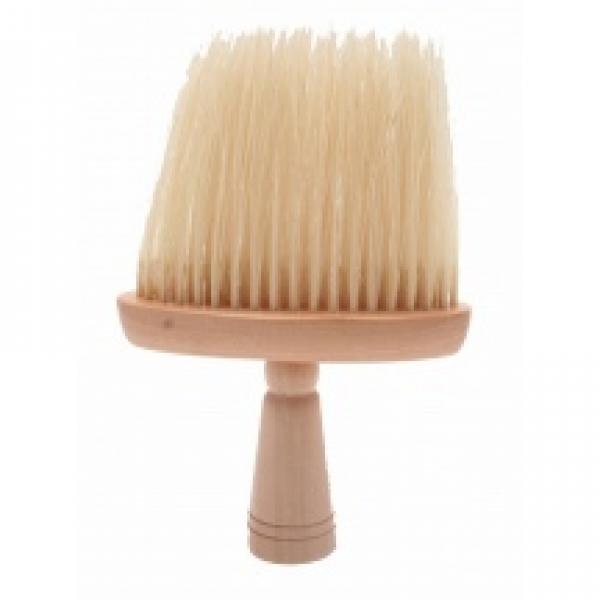Neck Brush Wooden Handle With Synthetic Hair. Finishing Touch Body Hair And Beauty Supplies
