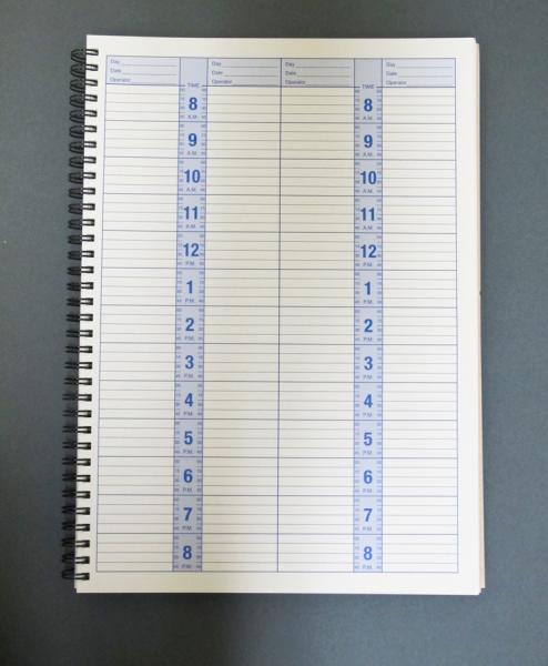 AMW Appointment Book 2 To 4 Column 15 Minute Intervals A M Williams
