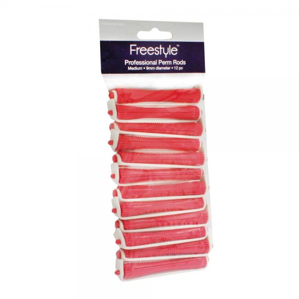 Freestyle Perm Rods Red Twelve Pack With Rubbers Chemcorp