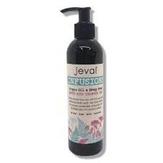 Jeval Infusions Bath And Shower Gel With Argan Oil Plus Hemp Seed 235ML Jeval