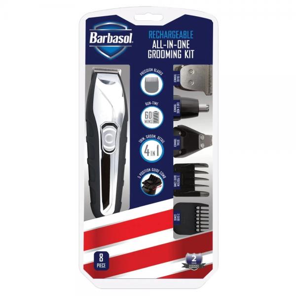 Barbasol USA All In One Grooming Kit Eight Piece 2 year Warranty Barbasol