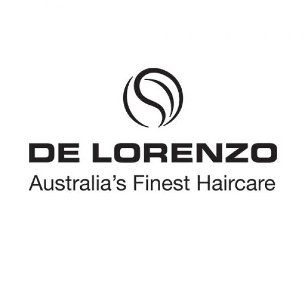 De Lorenzo Cutting Coloring Cape Black Logo De Lorenzo