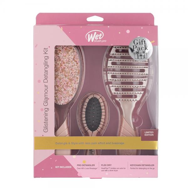 Wet Brush Glam Pack Candy Crush Includes Three Paddle Brushes Wet Brush