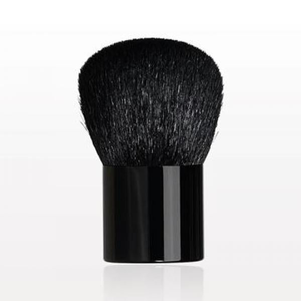 Georgia Ella Cosmetics Deluxe Kabuki Brush Black Small In Velvet Black Pouch Georgia Ella Cosmetics