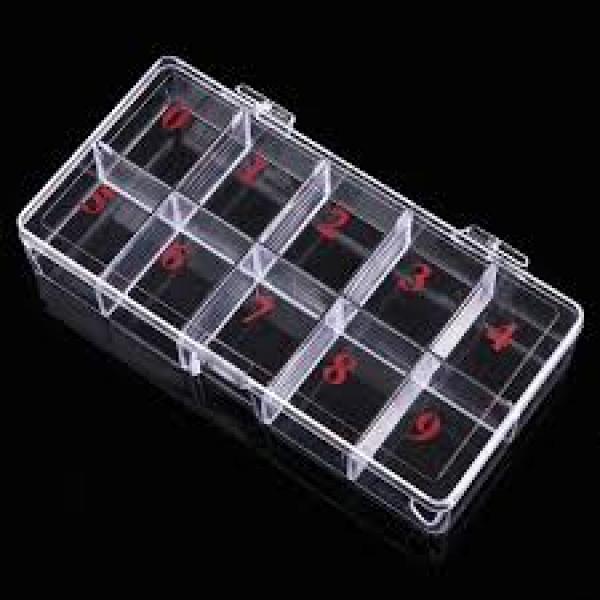 Indiana Nails Clear Empty Nail Tip Containers 100 or 250 or 500 Indiana Nails
