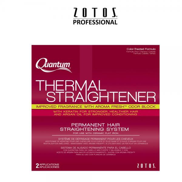Quantum Thermal Straightening For Coloured Hair. Quantum