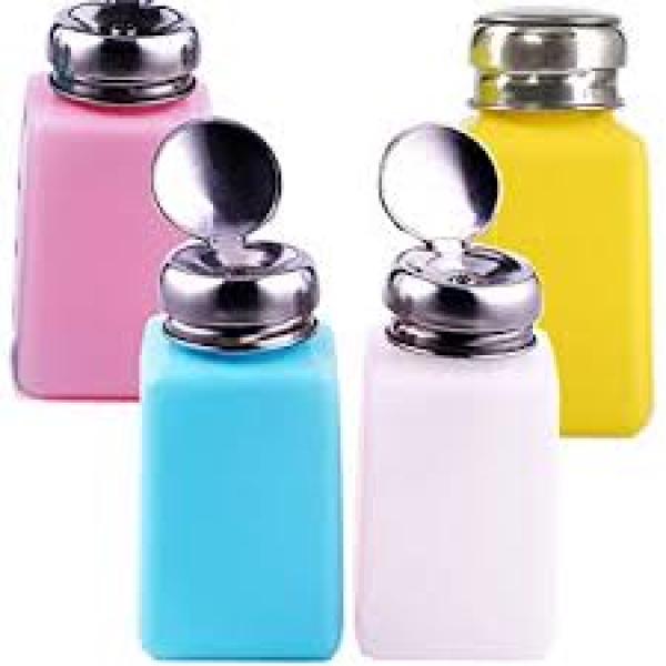 Pump Bottle Opaque With Lid For Nail Polish Remover Finishing Touch Body Hair And Beauty Supplies