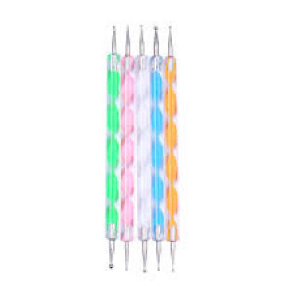 Nail Art Dotting Kit Contains Five Assorted Dotting Tools. Finishing Touch Wangaratta