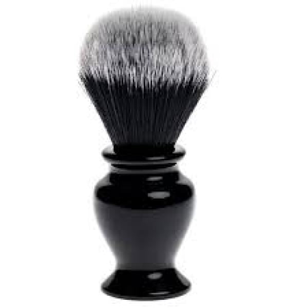 Shaving Brush Black Wooden Handle Two Tone Bristle. Finishing Touch Body Hair And Beauty Supplies