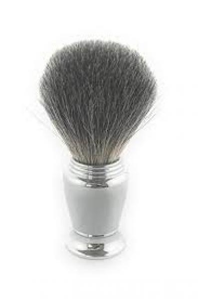 Shaving Brush JL For Men Wooden Handle Pure Bristle With Chrome Bevel. Finishing Touch Wangaratta