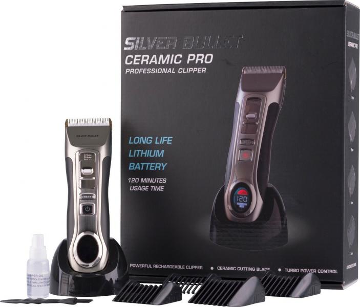Silver Bullet Pro Clipper With Lithium Ion Battery 120 Minutes Run Time Turbo Power Silver Bullet