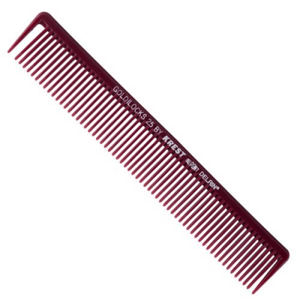 Goldilocks G25 Sectioning Styling Cutting Comb Burgundy