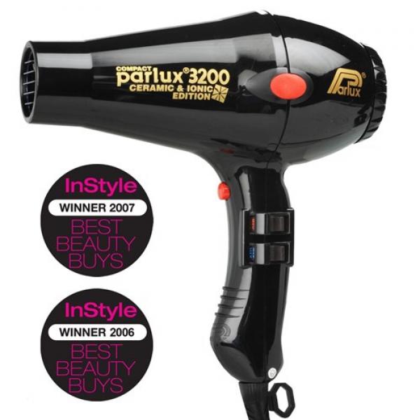 Parlux Dryer 3200IC Black Ceramic & Ionic Edition Compact Parlux
