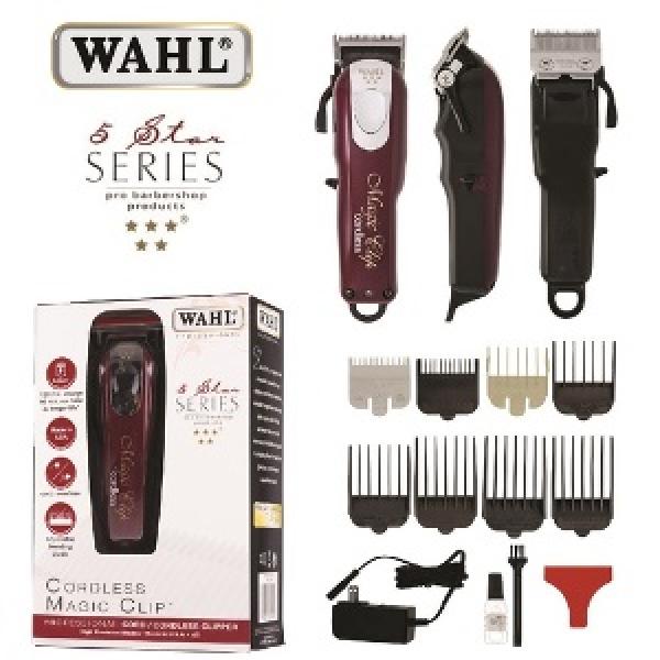Wahl Magic Clip Clipper Cordless Five Star Burgundy