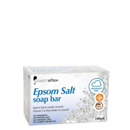 Bathefex Epsom Salt Natural Soap Bar 100GM Chemcorp