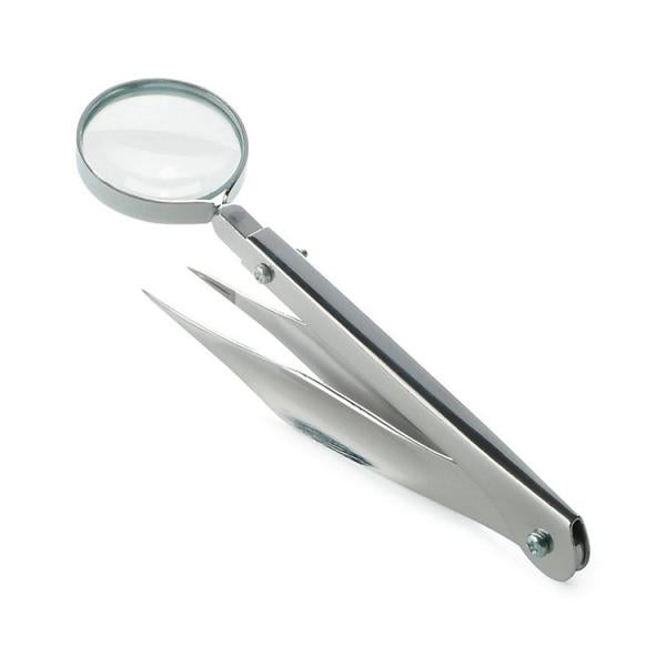 Bello Tweezers Stainless Steel With Magnifying Glass Bello