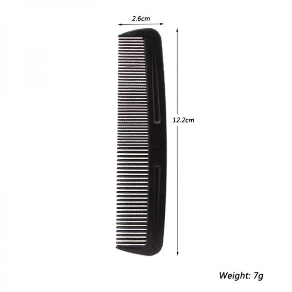 FTW Barbers Pocket Comb 5" Small Black To Fit In Back Pocket Flex Old Style Finishing Touch Wangaratta