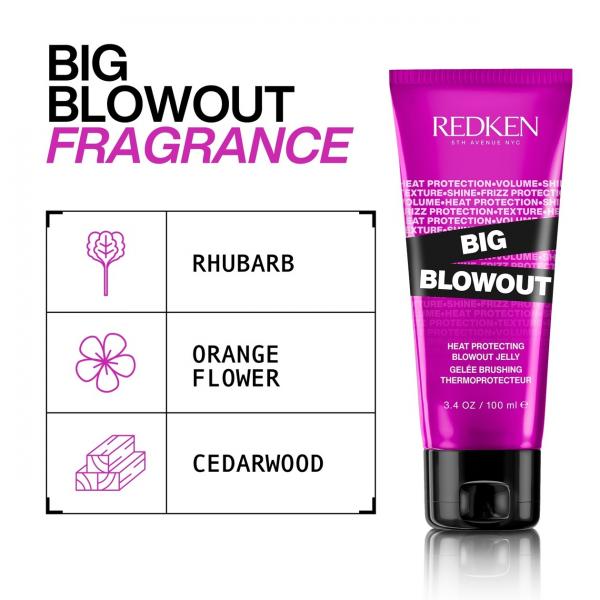 Redken Big Blowout Heat Protecting Jelly Gives Great Volume Shine And Frizz 100ML Redken